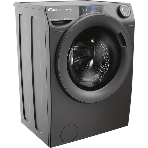 Masina de spalat rufe Candy RP 696BWMRR/1-S, clasa A, 9 kg, 1600 rpm, Motor Inverter, Steam, Mix Power Systems, Conectivitate WiFi/ hOn app, antracit