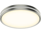 Plafoniera Cu Led Integrat Musica 24w 2500 Lumeni 2200-3000k, Argintiu/alb