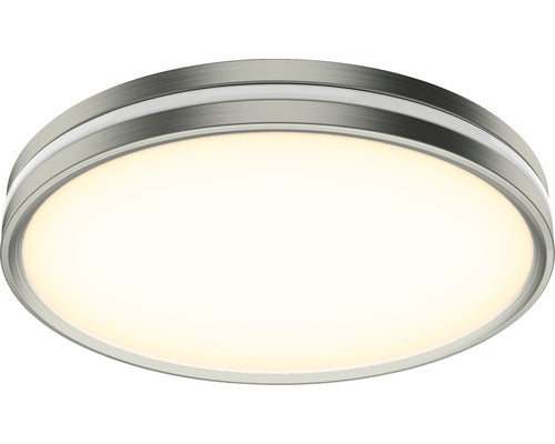 Plafoniera Cu Led Integrat Musica 24w 2500 Lumeni 2200-3000k, Argintiu/alb