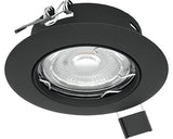 Spot Led Incastrat Peneto Gu10 4, 6w Ø87 Mm, Bec Led Inclus, Negru