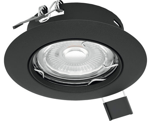 Spot Led Incastrat Peneto Gu10 4, 6w Ø87 Mm, Bec Led Inclus, Negru