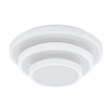 Plafoniera ELGVERO, EGLO, LED, 1x5.4 W, 1x8.6W, 1x11.4W, 2990 lm, lumina calda, otel, plastic, alb, 25 x 10 cm