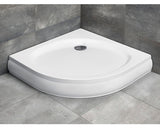 Cadita De Dus Semirotunda Radaway Patmos A 90x90x16 Cm Acril Alb 4s99155-03