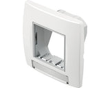 Rama Aparataje Tem Universal 2 Module, Protectie In Doza Ip44, Alb
