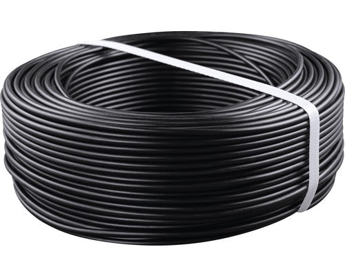 Cablu Electric Fy (H07v-u) 4 mm² Negru, Inel 100 m
