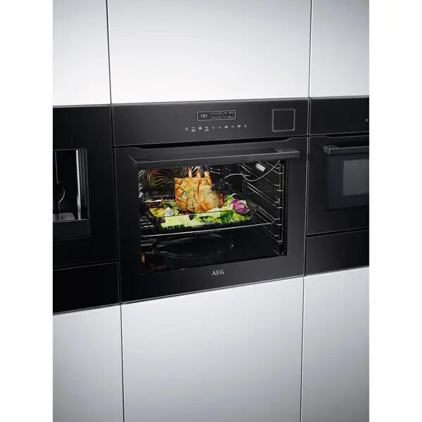 Cuptor incorporabil AEG BSE792320B, Electric, 70 l, 23 programe, 75 retete, Convectie, SteamPro, Touch control, Grill, Clasa A+, Negru