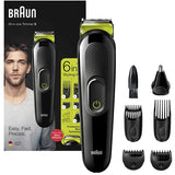 Aparat de tuns multifunctional BRAUN MGK3221, Acumulator, 50 min Autonomie, Negru