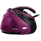 Statie de calcat Morphy Richards Power Speed Steam Pro 332102, 3000W, 7 bar, 1.6 l, Talpa Ceramica, 140g/min, 600 g debit de abur continuu, Mov/Negru