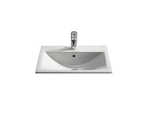 Lavoar cu Incastrare in Blat Roca Diverta, 55x42,5 cm, Alb