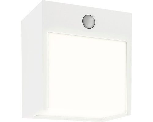 Aplica In Jos Balimo 12w 560 Lumeni, Senzor De Miscare, Pentru Exterior Ip44, Alb Mat