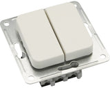 Intrerupator Dublu Roth Lange Basic, Alb