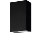 Aplica Sus/jos Scogliera Gu10 Max. 2x5w 610 Lumeni, Pentru Exterior Ip44, Negru