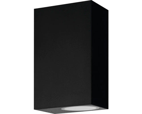 Aplica Sus/jos Scogliera Gu10 Max. 2x5w 610 Lumeni, Pentru Exterior Ip44, Negru