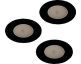 Spot Incastrat Pineda, Ø84 Mm, Negru, Pachet 3 Bucati