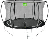 Trambulina Copii Exit Black Edition Cu Plasa De Siguranta Si Scara Ø 305 Cm H 256 Cm Negru Incl. Set Ancore