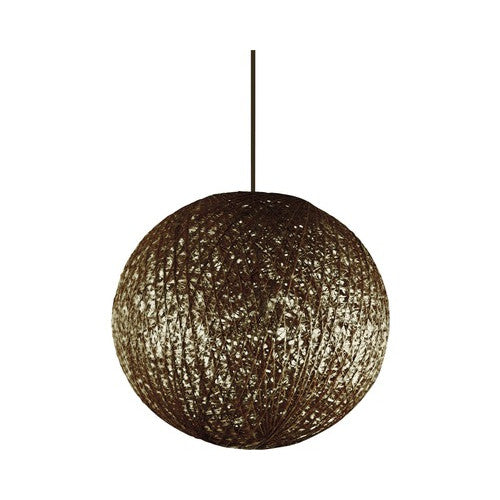Pendul Top Light Abaca, 1xE27, max. 60W, cablu ajustabil, maro