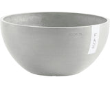 Ghiveci Ecopots Brussels Plastic Ø 25 Cm H 12 Cm Alb-gri