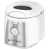 Friteuza MPM MFR-07, 1100W, termostat reglabil 0 - 190 ° C, 1.4 l, filtru de carbon, alb/gri