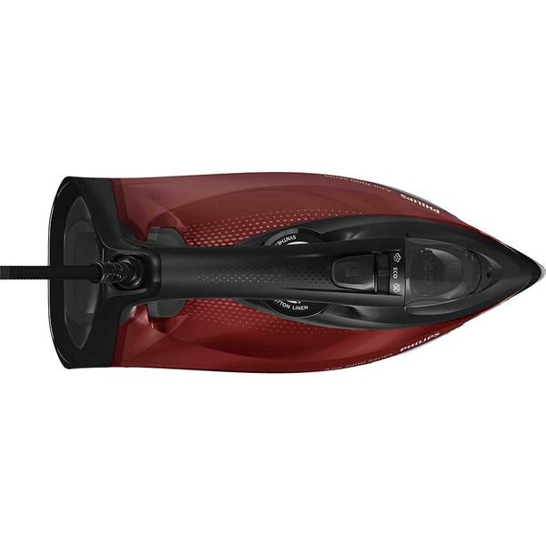 Fier de calcat cu abur Philips Azur Series 7000 DST7022/40, 2800 W, 250 g abur, rezervor 300 ml, negru-rosu
