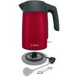 Fierbator apa Bosch TWK7L464, 2400 W, 1,7 L, 220-240 V, indicator pentru numarul de cesti, oprire automata, rosu