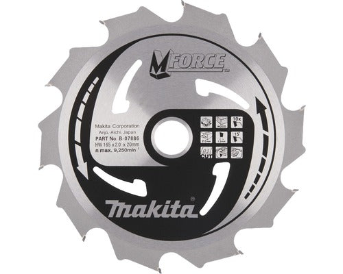Disc Fierastrau Circular Makita Mforce Ø165x2x20 Mm 20 Dinti
