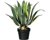 Planta Artificiala Agava Americana 'Variegata' In Ghiveci H 60 Cm Verde