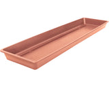 Farfurie Ghiveci Lafiora Extra Flor, Plastic, L 80 Cm, Maro