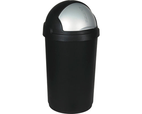 Cos de Gunoi Bullet 50L, cu Capac Batant, Negru