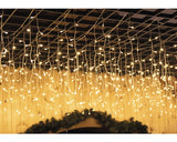 Perdea Luminoasa Pentru Interior Si Exterior, 800 Led-uri, 300x150 Cm, Alb Cald