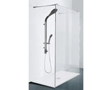 Paravan de dus walk-in Sanotechnik MW100, 195x97cm, Transparent