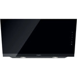 Hota Whirlpool WHVS 93F LT BSS/1, sticla neagra-metal, clasa energetica B, control electronic, control tactil, iluminare LED