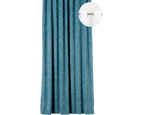 Draperie Cu Inele Tigris Turcoaz 140x245 Cm