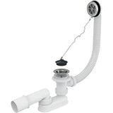 Ventil pentru cada AlcaPlast cu preaplin, cromat, A501