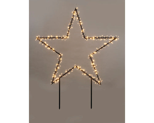 Decoratiune Stea Lafiora 350 Led-uri 121x135 Cm Alb Cald