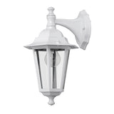 Aplica exterior Rabalux Velence, E27, 60W, IP43, varf jos, metal/sticla, Alb