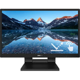 Monitor Philips Touch LED IPS 23.8'', Full HD, 60Hz, 5ms, FlickerFree, Display Port, HDMI, DVI, VGA, USB, 242B9TL/00