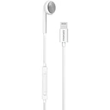 Casca PROMATE Beat-LT, Cu fir, In-ear, Microfon, Lightning, Alb