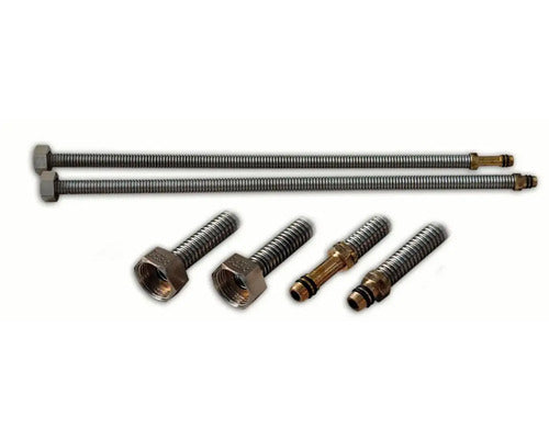 Racord Gofrat Monobloc Din Inox 100 Cm, Cu Stut Lung