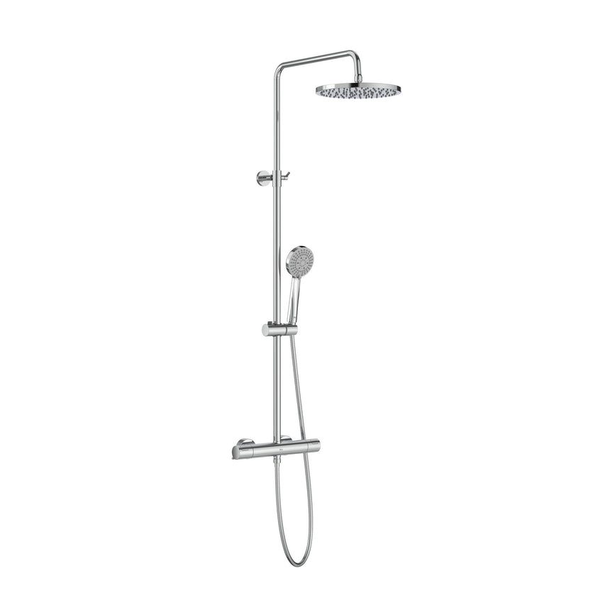 Sistem de dus Roca Victoria, Termostatic, Cu furtun inclus, Crom