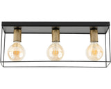 Plafoniera Talo E27 Max. 3x60w, Negru/auriu
