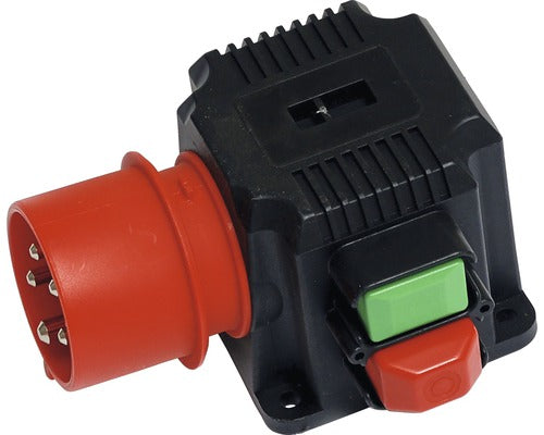 Stecher Trifazic Pce 16a Cu Intrerupator On/off, Montaj Aplicat, Pentru Exterior Ip54