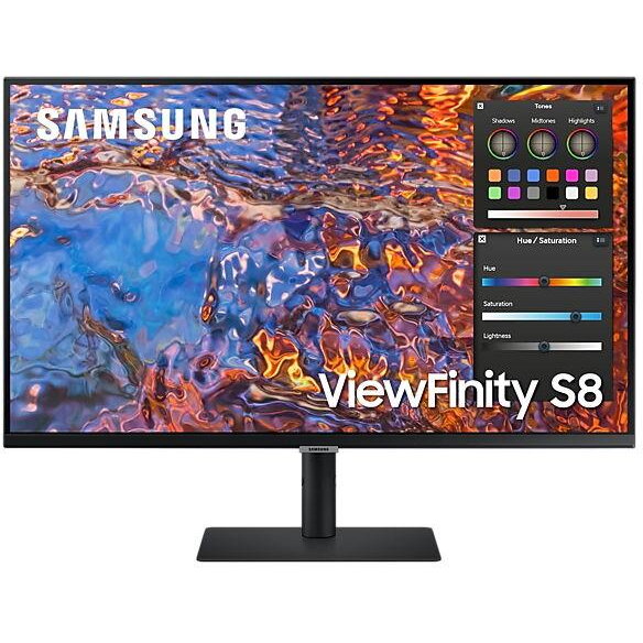 Monitor, SAMSUNG, 32" UHD, IPS, 3840x2160, 60Hz, DP, HDMI, USB-C, Pivot, negru