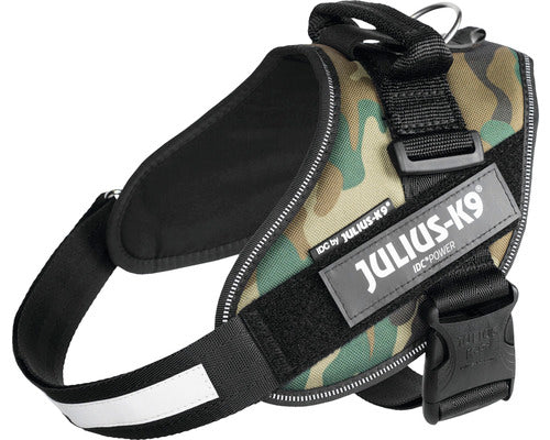 Ham IDC Power pentru caini Julius K9, Talie medie, 14-25 kg, Camuflaj