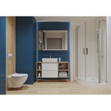 Blat mobilier baie Cersanit Moduo, S590-023, AquaSafe, 79.8 cm, Stejar