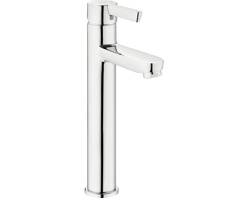Baterie lavoar monocomanda inalta Roca Saona cu ventil click-clack crom