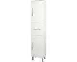 Dulap baie inalt Simona, 2 usi 1 sertar, MDF, 31,4x148 cm, alb