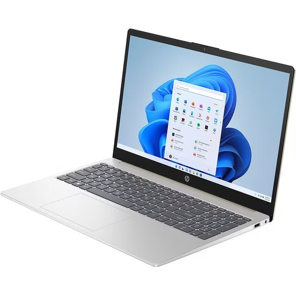 Laptop HP 15-fc0006nq cu procesor AMD Ryzen™ 5 7520U pana la 4.30 GHz, 15.6", Full HD, IPS, 16GB, 512GB SSD, AMD Radeon™ Graphics, Windows 11 Home, Warm Gold