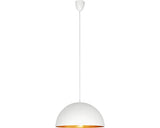 Pendul Hemisphere E27 Max. 1x100w, Alb/auriu
