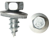 Holsuruburi Autofiletante Cu Cap Hexagonal Si Saiba Cauciuc Epdm Dresselhaus 6, 5x38 Mm Otel Inox A2, 200 Bucati, Pentru Acoperis & Fatade Din Tabla