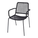 Scaun de gradina Oberon, metalic, culoare negru